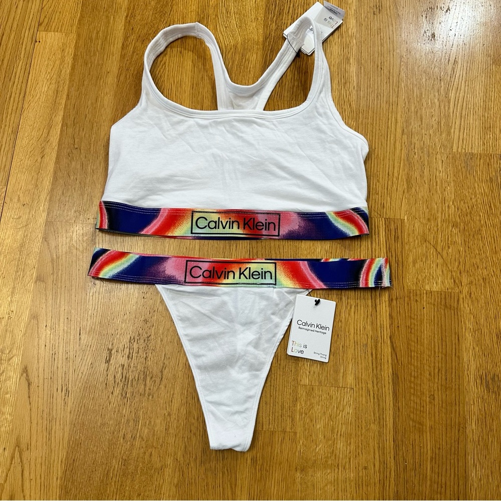 Calvin Klein Bralette and Thong Set